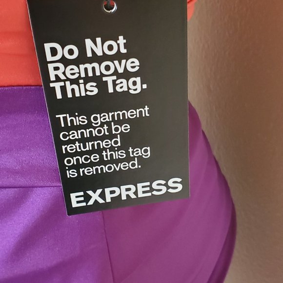 Express Rushed Mini Silk Dress - Picture 6 of 7